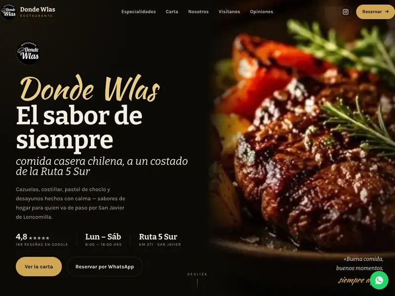 Sitio web de Donde Wlas