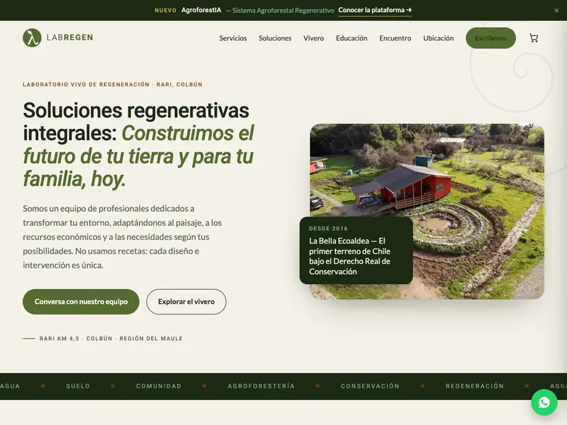 Sitio web de LabRegen
