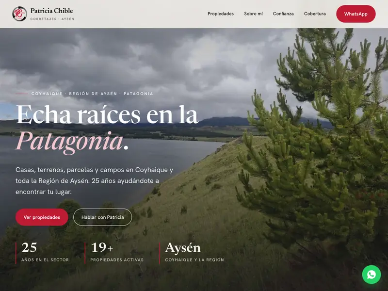 Sitio web de Patricia Chible Corretajes