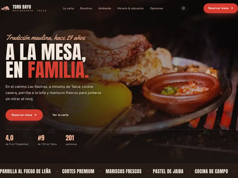 Sitio web de Toro Bayo